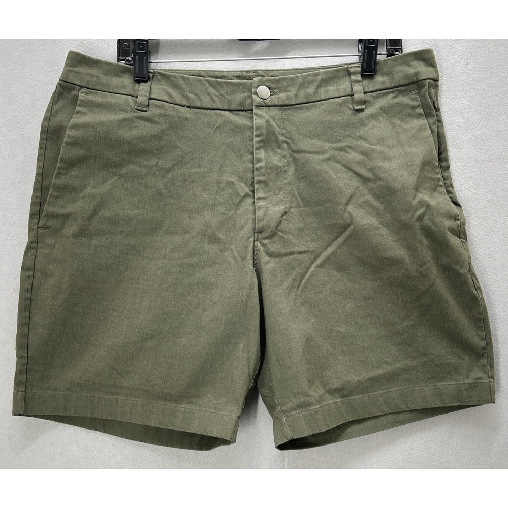 Lululemon Commission Short Men 36 Green ABC Technology Quick Dry 7'' Hiking
